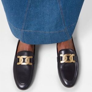 Tod's Women’s Black Leather Kate Loafers